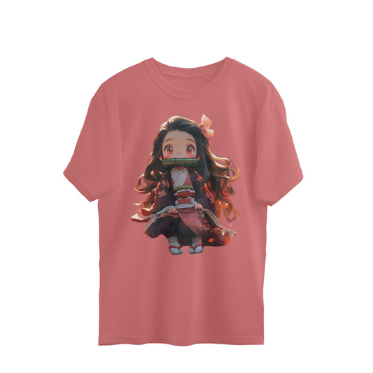 Nezuko Chan Cute Unisex Oversized Tee